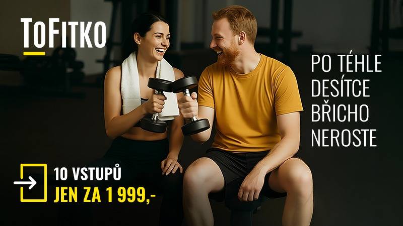 Voucher 10 vstupů do fitka nebo na skupinovky
